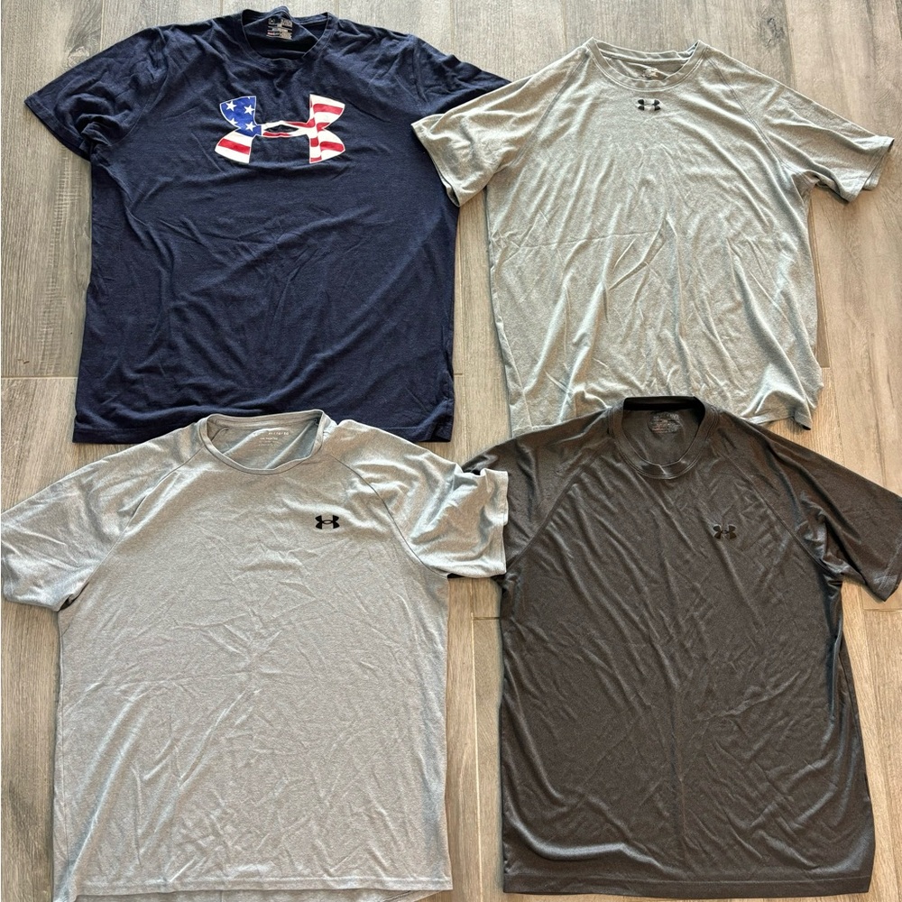 Under Armour Men's T-Shirt Set - Black, Gray, Navy